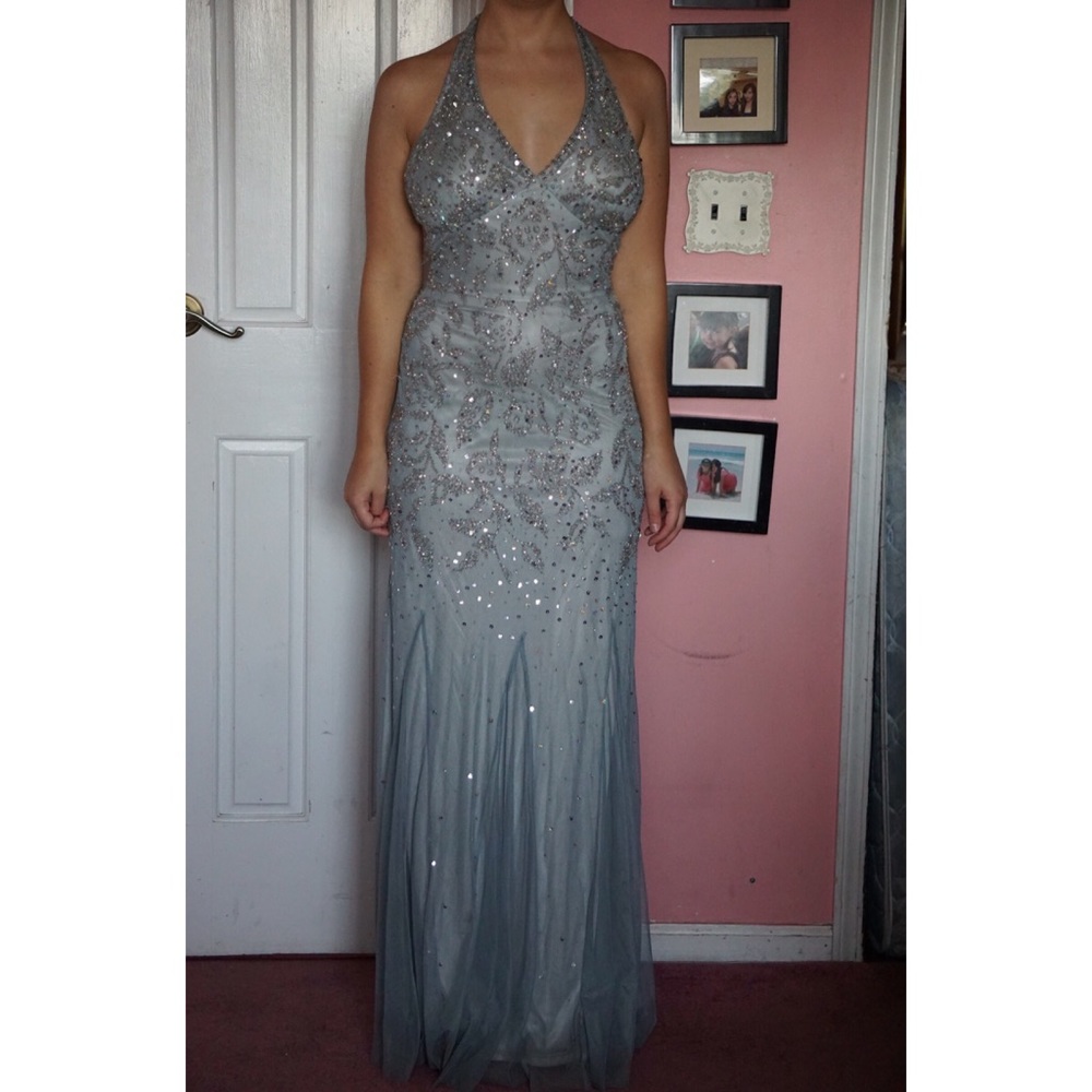 Prom Sequence blue/silver gown